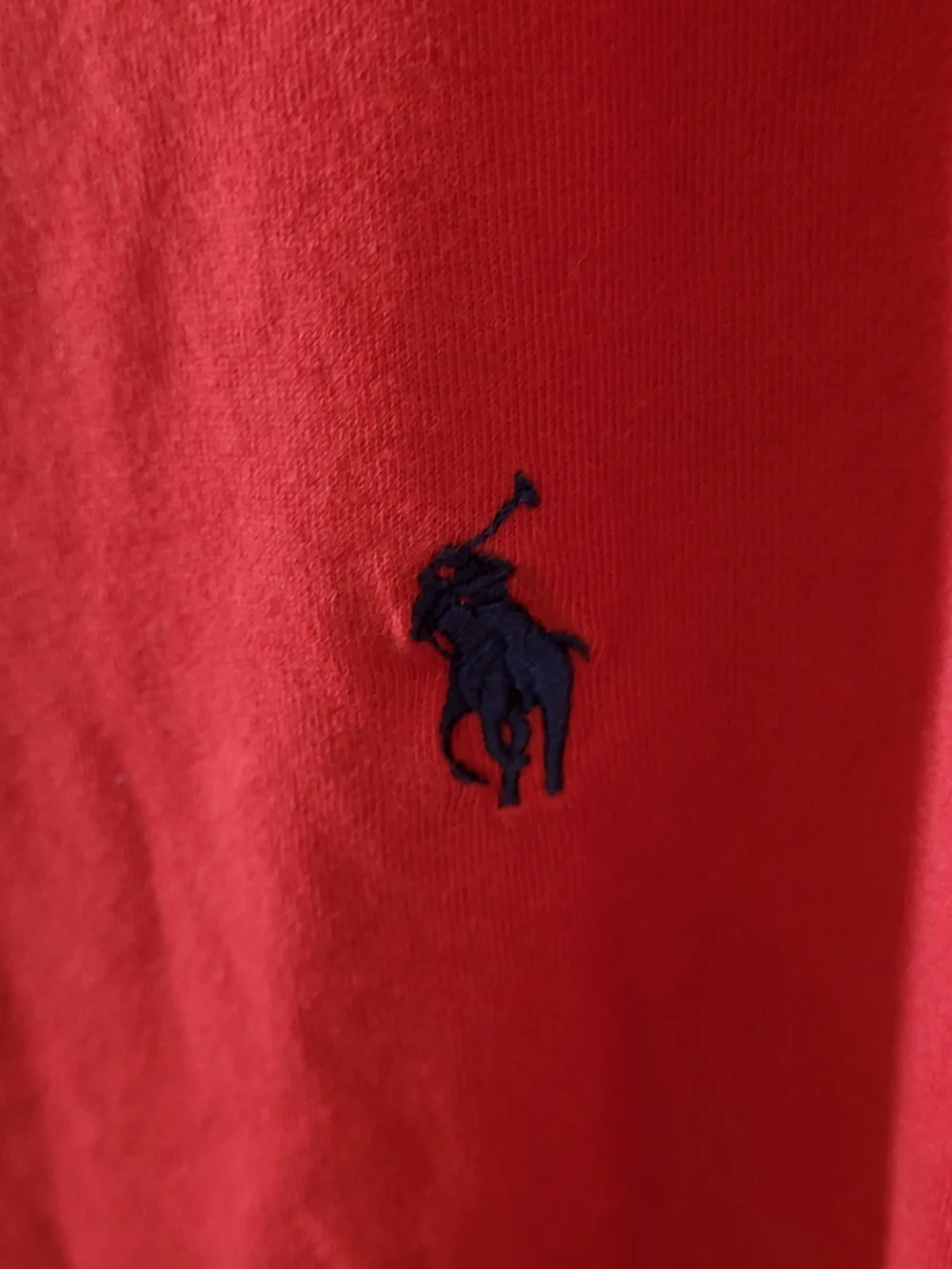 Polo by Ralph Lauren Men's Bright Red V-Neck Short Sleeve Tee